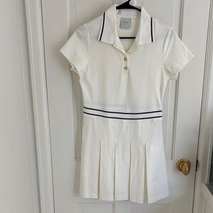 Varley White Dress with Black Accents
